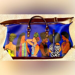 Squad Travel Bag by Pardon My Fro Boho Bleu Women Large Luggage Weekender 2025.